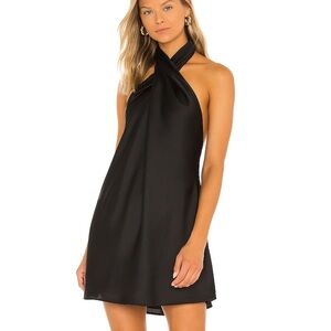 Show Me Your MuMu Black Halter Mini Dress